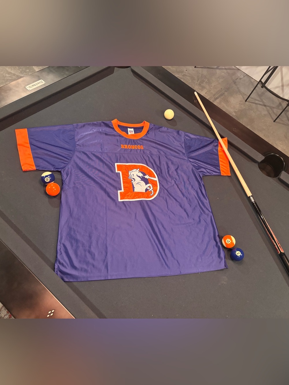 NFL Vintage Blue/Orange Broncos Jersey Tee